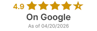 Google 4.9 Star Rating