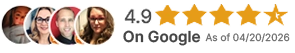 4.9 Average Google Review
