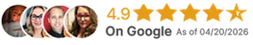 4.9 Average Google Review