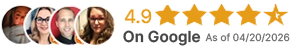 4.9 Average Google Review